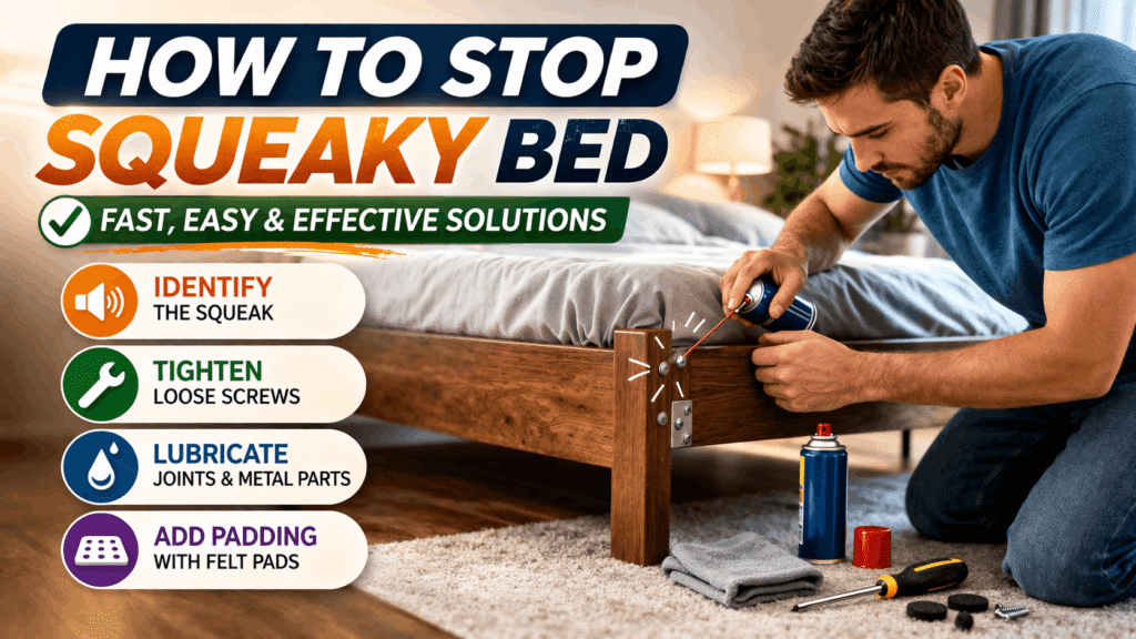 How to Stop Squeaky Bed Step by Step