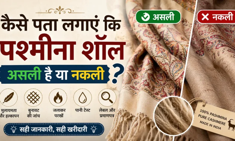 कैसे पता लगाएं कि पश्मीना शॉल असली है या नकली?